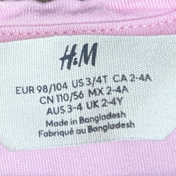 💙 2 for 15 💙 Pink Care Bears Tee | H&M | 100% Cotton - Picture 3 of 4